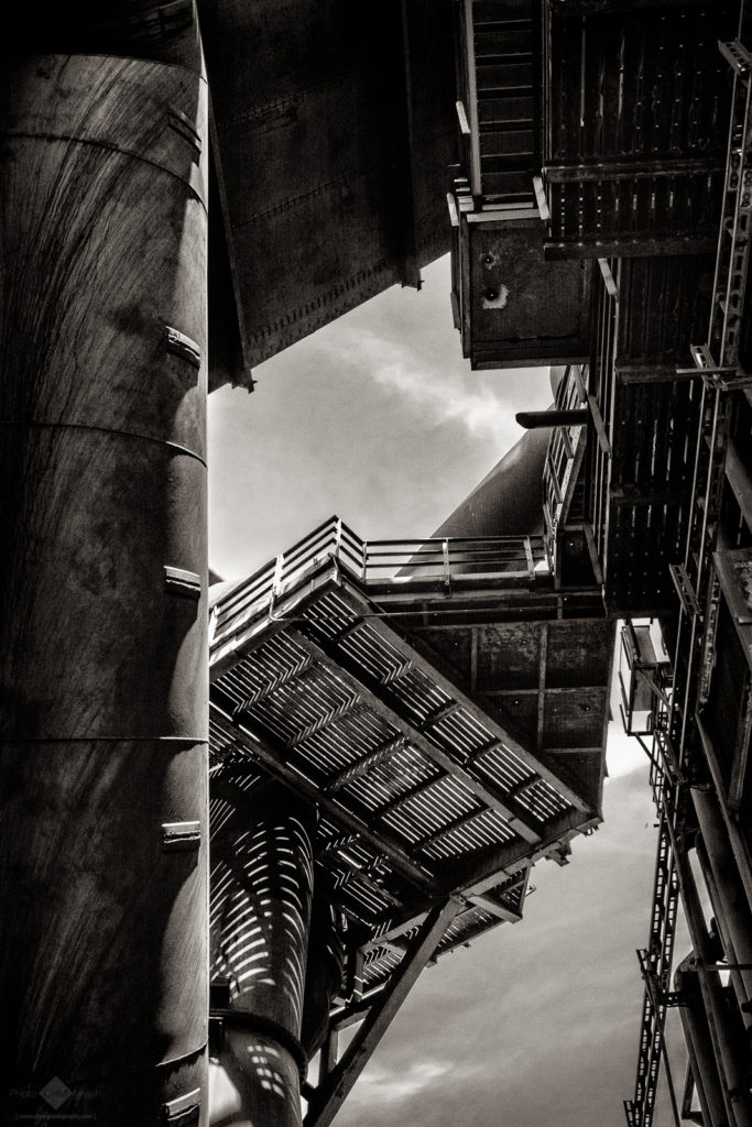 Old Steel Mill  (Monochrome Version)