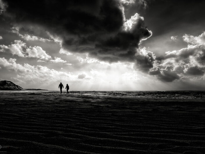 Walkers on the Beach #7