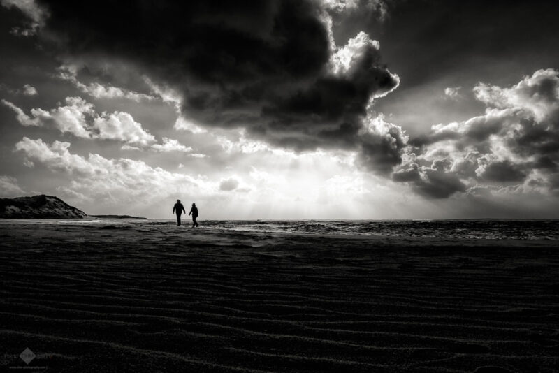 Walkers on the Beach #7